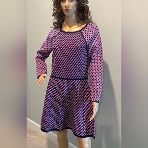 Juicy Couture Black Label Pink Belarus Sweater Dress Size L NWT